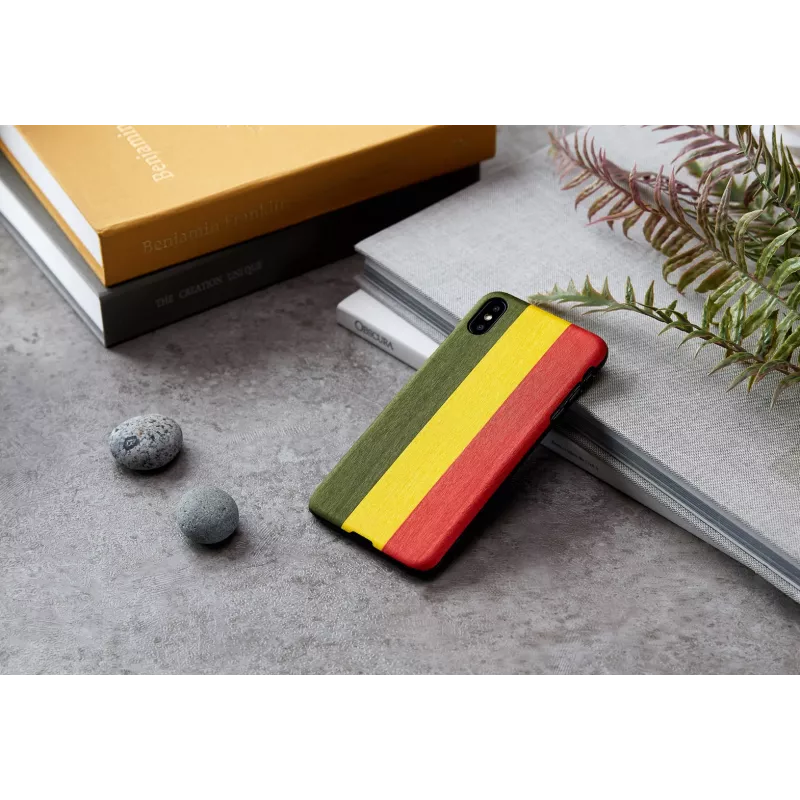 Funda para smartphone man and wood para iPhone XS Max – modelo Reggae, negro