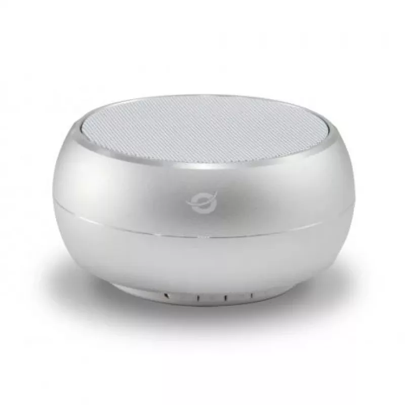 Conceptronic BEATTIE 01S altavoz Bluetooth inalámbrico, 3 W, Bluetooth 3.0+HS, micrófono integrado, microSD, Micro-USB, plateado