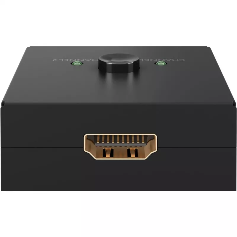 Goobay 58485 Conmutador HDMI manual 2 a 1, 4K 30 Hz, Negro