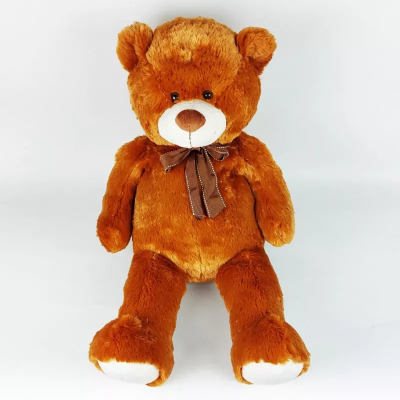 Peluche mascota osito de peluche con lazo 70 cm marrón