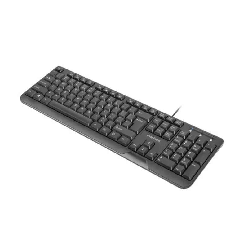 Teclado NATEC TROUT SLIM USB, distribución US, negro