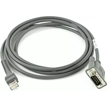 Zebra CBA-R08-S07ZBR cable serie gris 2,1336 m RS232 DB9