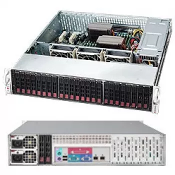 Supermicro SC216 BAC-R920LPB - Rack - montaje en rack - 2U - ATX mejorado y ampliado - SATA/SAS - Hot-Swap 920 vatios - negro