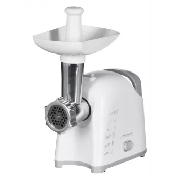 Picadora de carne ESPERANZA EKM033, 2200 W, blanca, cuchilla de acero inoxidable, marcha atrás, embudo para salchichas, accesorio para kibbeh