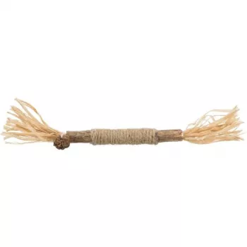 Caña para gatos Trixie TX-42435 Matatabi con borlas, madera 240 mm, material de yute