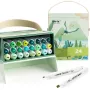 Rotuladores de doble punta Arrtx LC302246 — 24 colores, tonos verdes