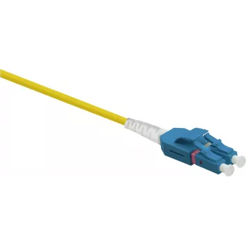 helos cable de parcheo de fibra óptica OS2 Uniboot LC/LC Duplex 9/125 µm, LSZH, 2,0 mm, amarillo, 15 m (373370)