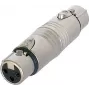 Neutrik - Adaptador inversor de audio - XLR3 (H) a XLR3 (H) (NA3FF)