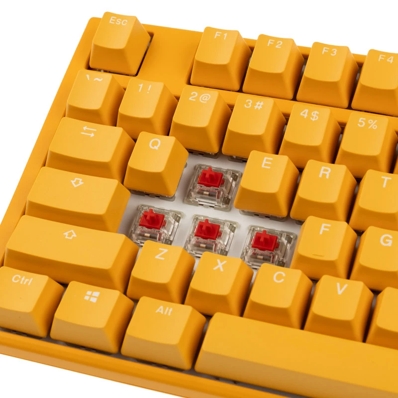 Teclado gaming Ducky One 3 TKL USB QWERTY inglés amarillo