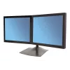 Ergotron DS100 – Base – horizontal – para 2 pantallas LCD – aluminio, acero – negro – tamaño de pantalla: hasta 61 cm (hasta 24 pulgadas)