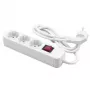 Alargador de corriente MediaRange MRCS205 1,4 m 3 salidas AC blanco