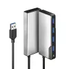 Hub USB ALOGIC Fusion SWIFT 4 en 1 USB 3.2 Gen 1 Type-A