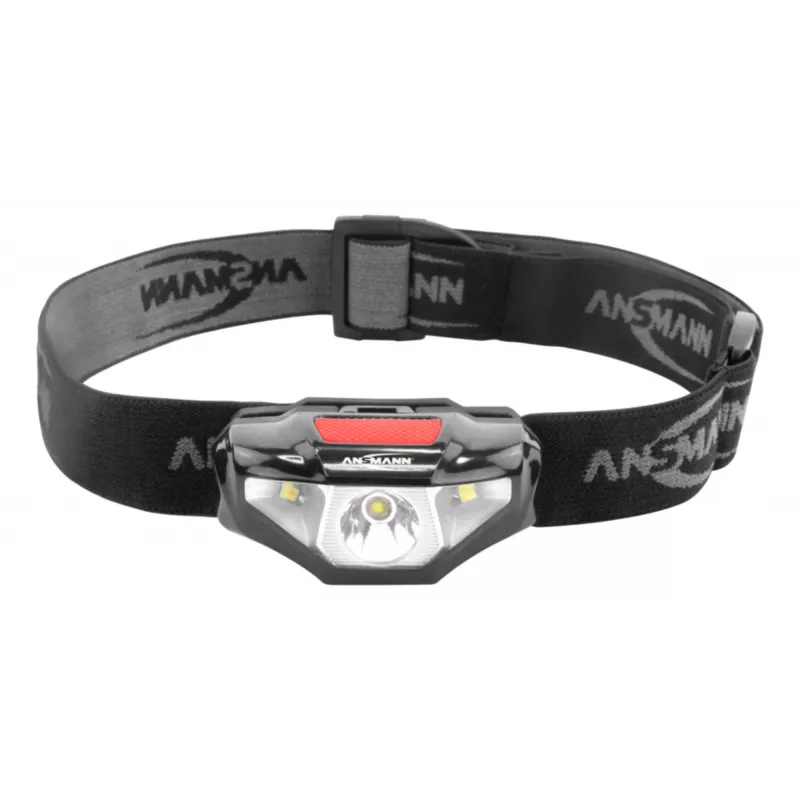 Ansmann HD70B - linterna frontal - negra - acrilonitrilo butadieno estireno (ABS) - plástico - IP44 - LED - 1 linterna