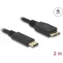 DeLOCK Cable USB 3.2 Gen 1 2 m USB C Micro-USB B negro