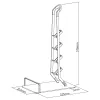 Maclean MC-905 soporte universal de suelo para aspirador inalámbrico y accesorios – sólido, estable