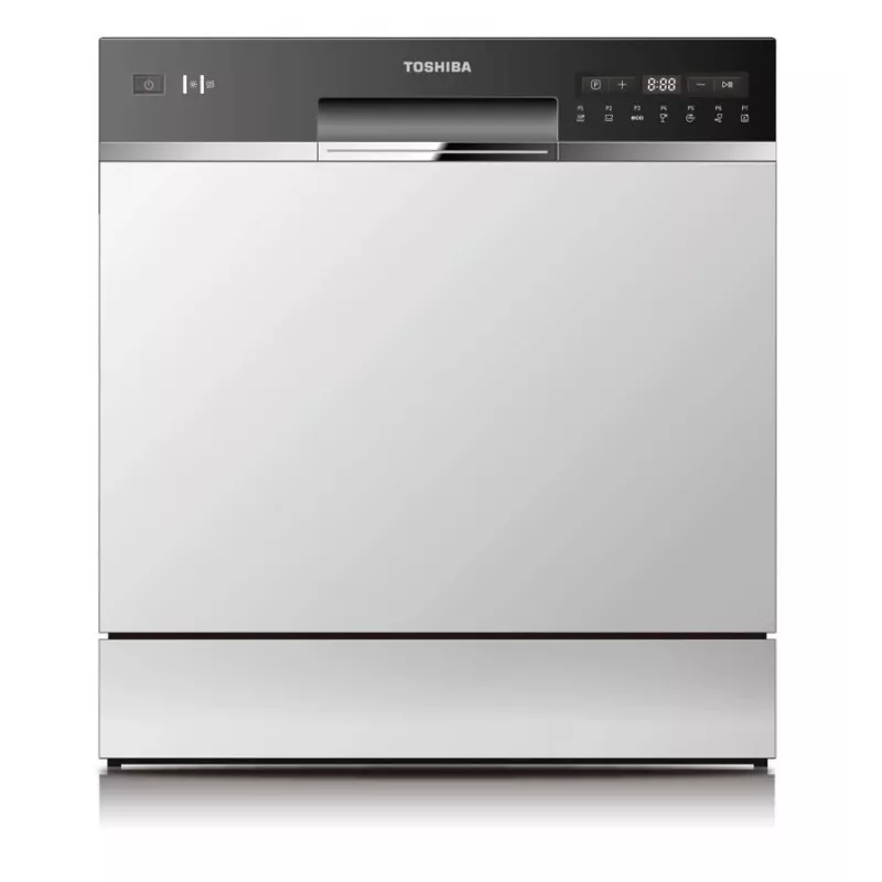 Lavavajillas Toshiba DW-08T2EE(W)-PL, 8 cubiertos, clase de eficiencia energética F, 49 dB, 55×59×50 mm