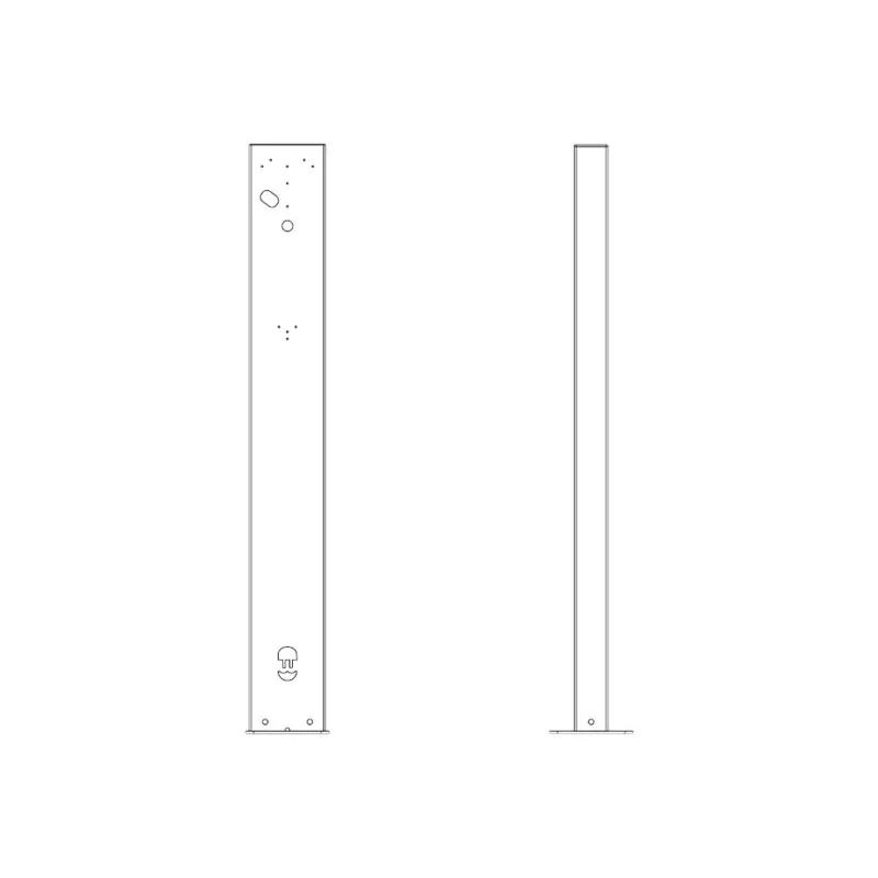 Wallbox Eiffel Basic componentes de montaje – para estación de carga de VE – RAL 7043