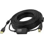 Cable USB Vision TC 10MUSB+/BL/2 USB 2.0 10m USB A USB B negro