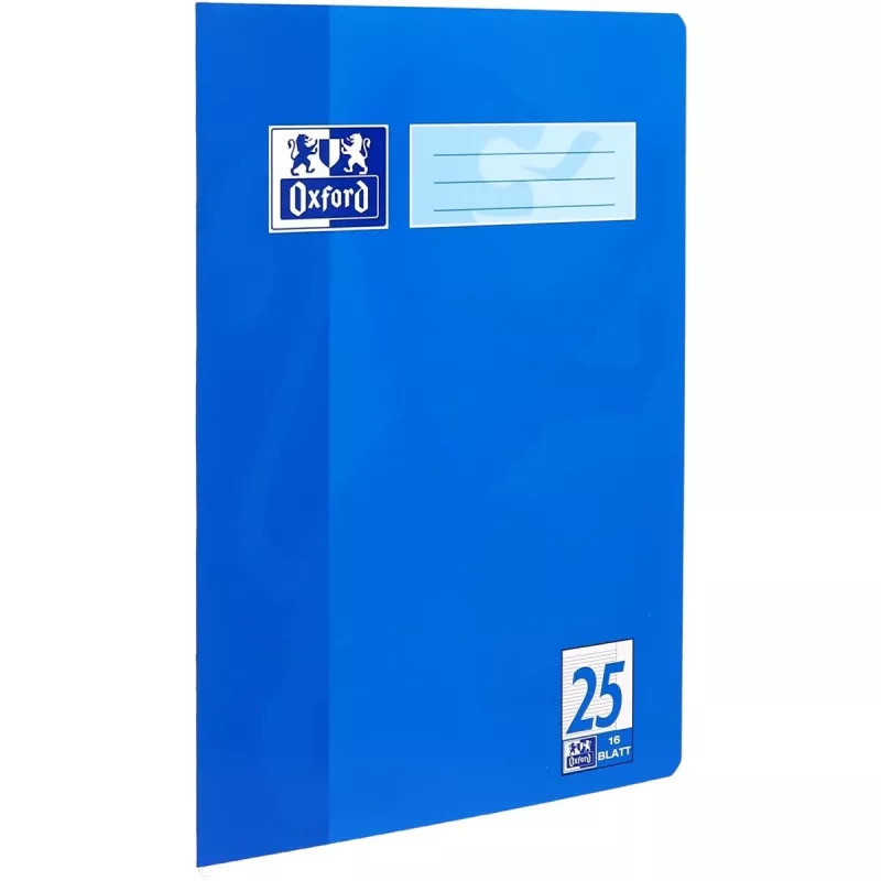 Oxford 100050311 cuaderno escolar, A4, 16 hojas, rayado, 90 g/m², azul