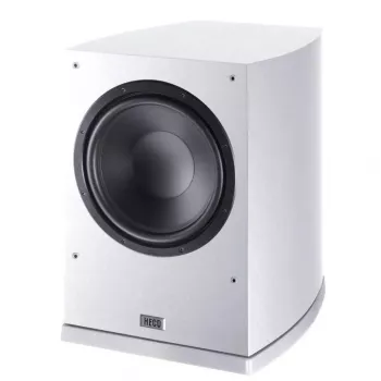 Subwoofer Heco Victa Elite SUB 252 A – subwoofer activo compacto, acabado blanco