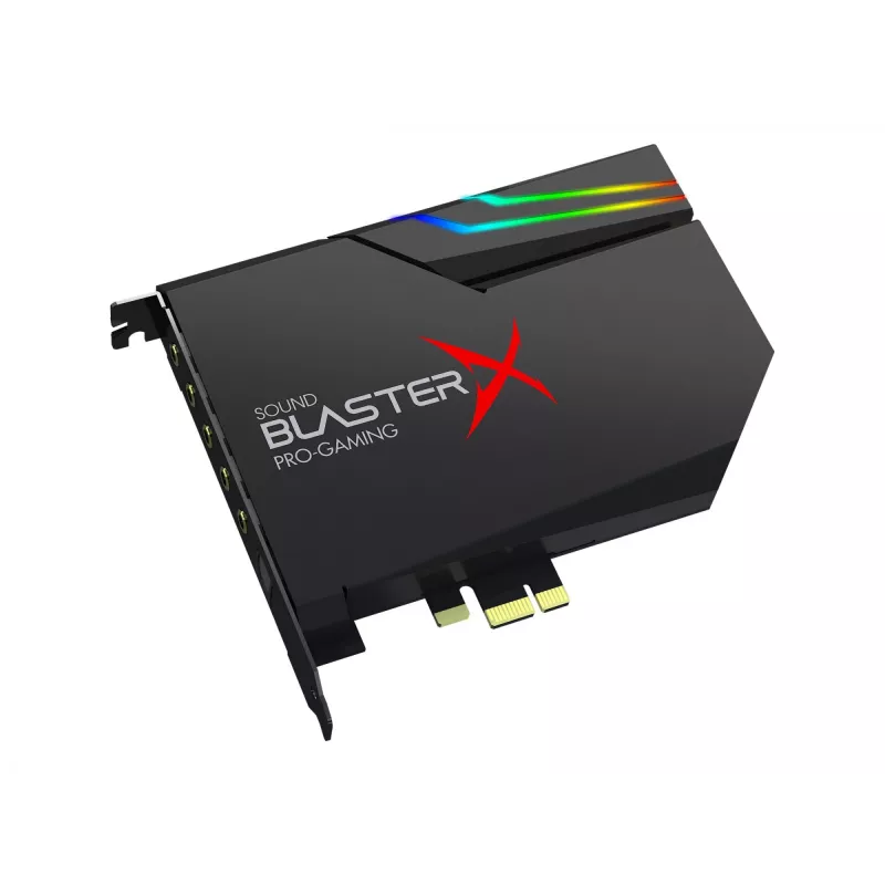 Tarjeta de sonido gaming Creative Sound BlasterX AE-5 Plus Black PCI-e RGB