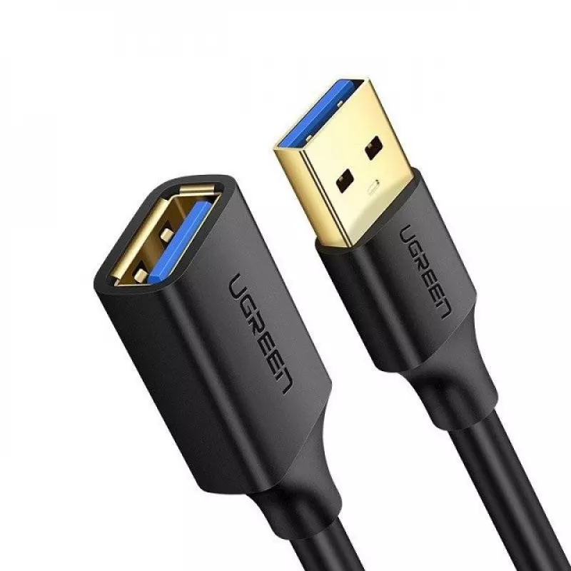 Adaptador alargador Ugreen USB 3.0 (hembra) a USB 3.0 (macho) 2 m (negro)