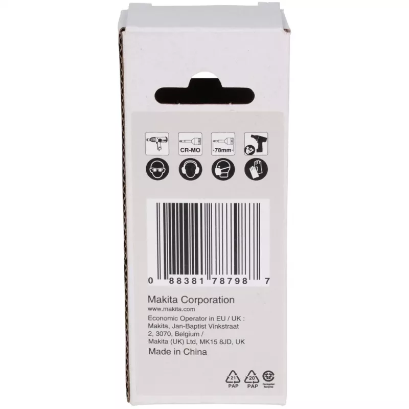 Makita Impact Black 1/2 Torx vaso de llave de tubo T40 - 78mm - cromo-molibdeno - E-19819