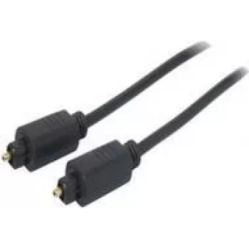 shiverpeaks 2,0 m Toslink - Toslink - TOSLINK - conector macho - TOSLINK - conector macho - Oro - Negro (BS69004-2.0)