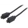 shiverpeaks 2,0 m Toslink - Toslink - TOSLINK - conector macho - TOSLINK - conector macho - Oro - Negro (BS69004-2.0)