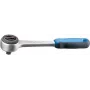 Gedore 2093 U-3 carraca reversible, 1/4 in, 129 mm