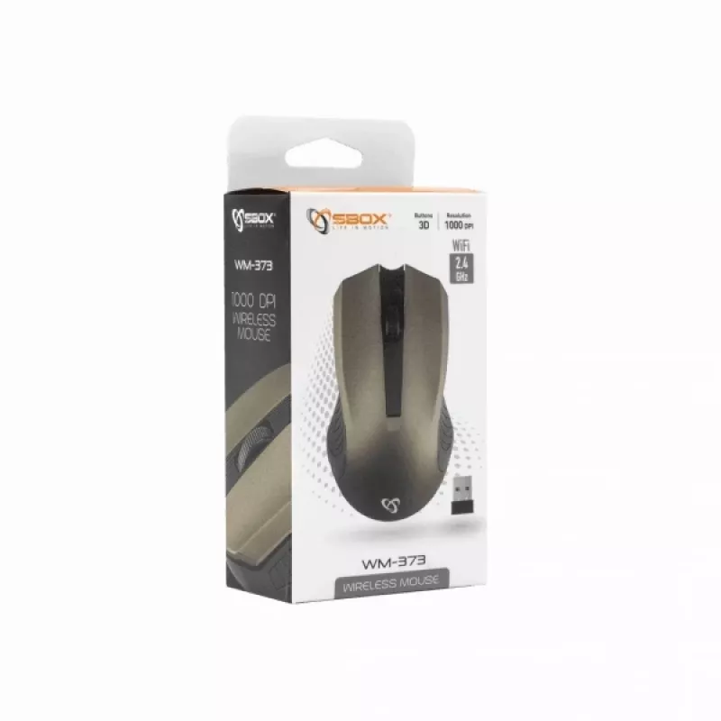 Sbox WM-373G ratón inalámbrico gris