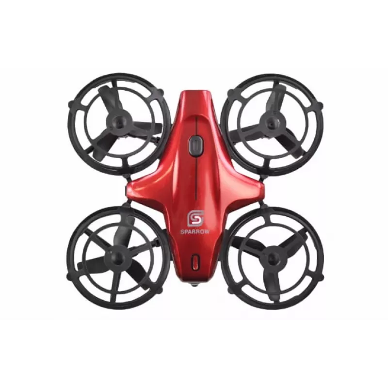 Dron con cámara Amewi 25324 mini dron 300 mAh Negro Rojo
