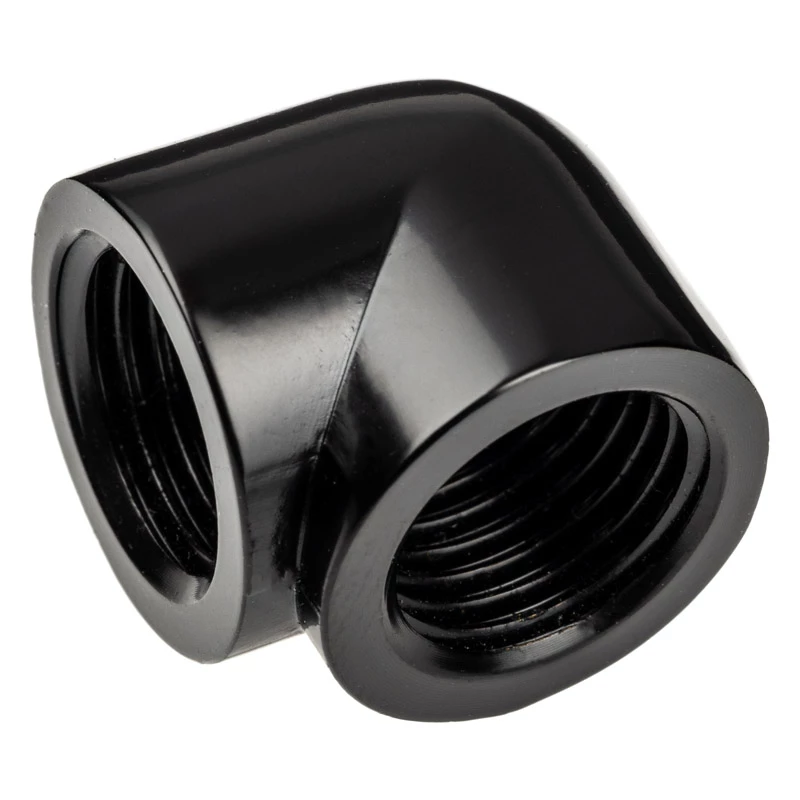 Alphacool Eiszapfen 17588 adaptador en L de 90° y 20 mm G1/4 hembra a G1/4 hembra, negro