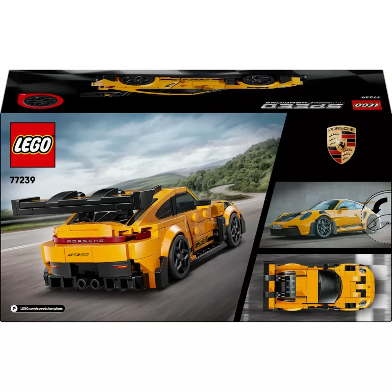 Juguete de construcción LEGO Porsche 911 GT3 RS Speed Champions 77239 — escala 1:18, 348 piezas, 9+ años