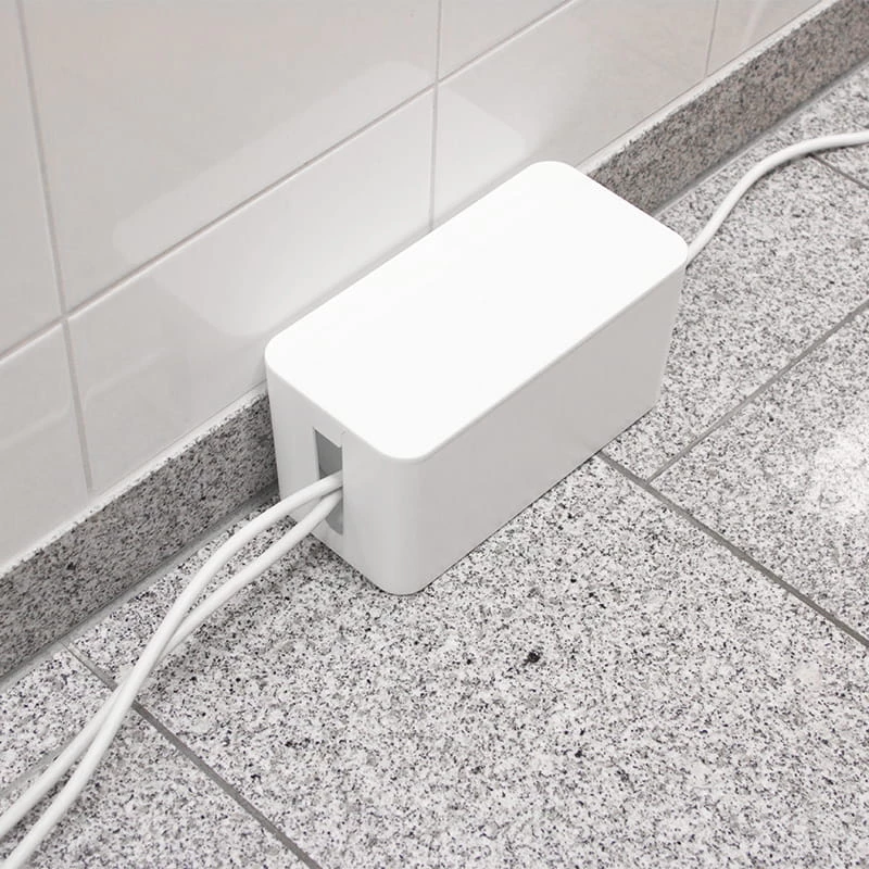 Organizador caja de cables, blanco