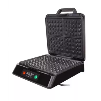 Adler AD 3036 Gofrera para 4 gofres Negro, Gris 1500 W