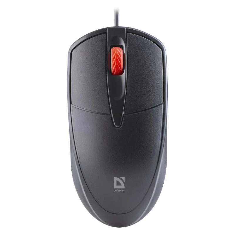 Ratón DEFENDER ICON MB-057 ÓPTICO 1000dpi 3P NEGRO CLIC SILENCIOSO