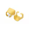 DIGITUS - Clips para cables con codificación por colores - para cables de parcheo - amarillo (paquete de 100) (A-CC-Y)