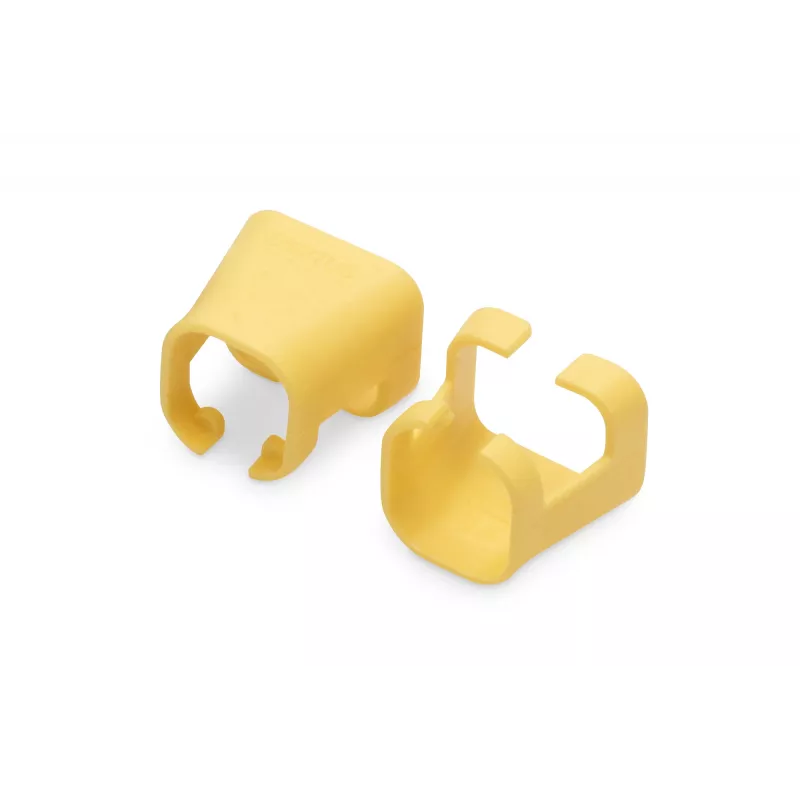 DIGITUS - Clips para cables con codificación por colores - para cables de parcheo - amarillo (paquete de 100) (A-CC-Y)