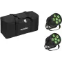Foco par LED EUROLITE Silent Par 6 QCL Floor set con 2 unidades y bolsa blanda