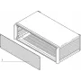 Schroff 20850136 panel frontal sin blindaje para bastidor de caja, 3U, 63 HP