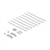 Patch panel DELOCK mini sobremesa RJ45 8 puertos Cat.6A apantallado negro para mesa, pared o carril DIN