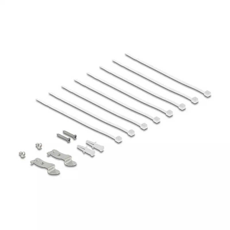 Patch panel DELOCK mini sobremesa RJ45 8 puertos Cat.6A apantallado negro para mesa, pared o carril DIN