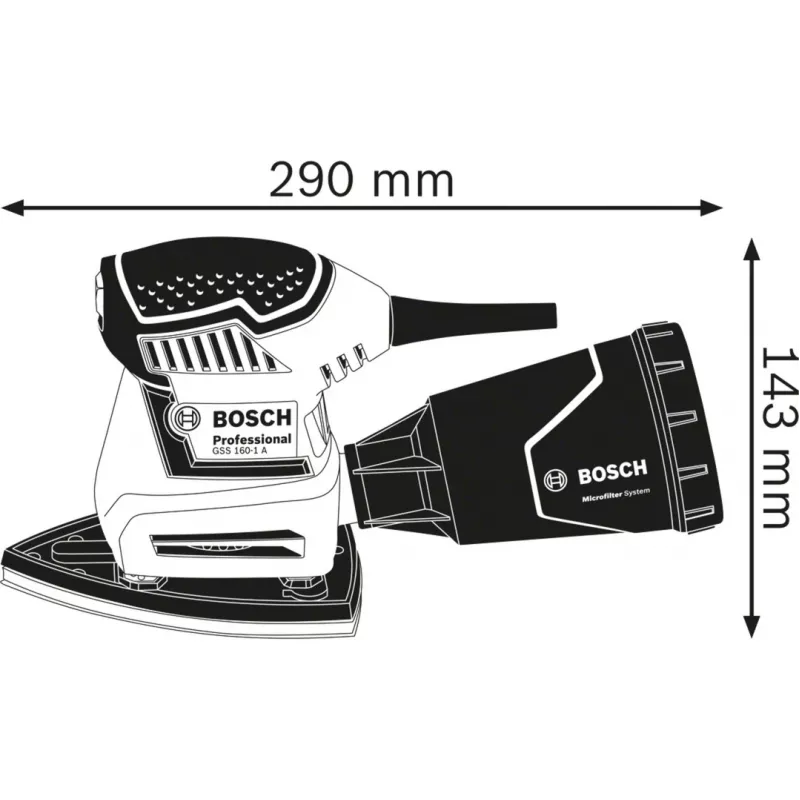Lijadora múltiple Bosch GSS 160 Multi 24000 RPM multicolor