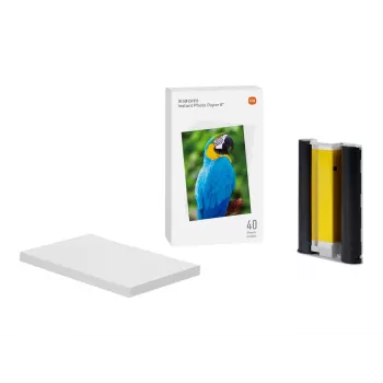Papel fotográfico Xiaomi BHR6757GL, blanco, 40 hojas
