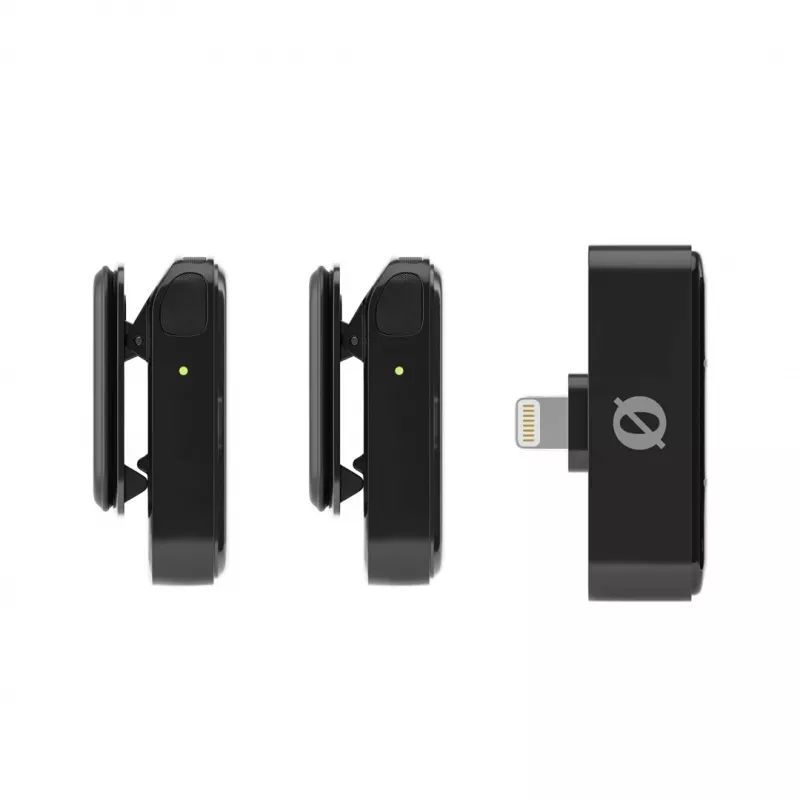 Sistema de micrófono inalámbrico Rode Wireless Micro Lightning — omnidireccional, 48 kHz, 24 bits, 100 m de alcance, 7 h de batería