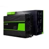 Inversor para coche Green Cell INV22 — 1500 W, 12 V DC a 230 V AC, 50 Hz, LED, refrigeración activa, negro