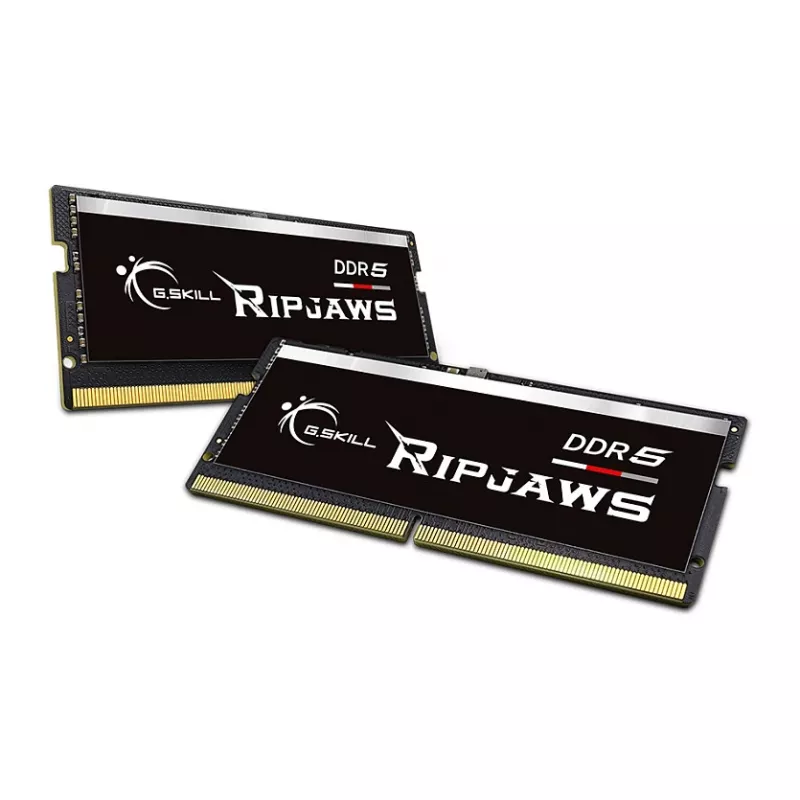 SO-DIMM 64 GB DDR5-5600 (2x 32 GB) kit dual, memoria RAM negra, F5-5600S4645A32GX2-RS, Ripjaws, INTEL XMP