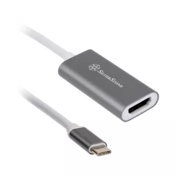 Adaptador SILVERSTONE USB 3.1 Type-C a HDMI 2.0b SST-EP07C-E, adaptador de salida de vídeo