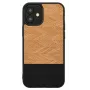Funda protectora Man and Wood para iPhone 12 mini Herringbone Nero negro